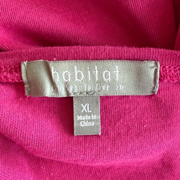 •Habitat• Hot Pink Bateau Neck Knit Top – Size XL - Picture 2 of 9